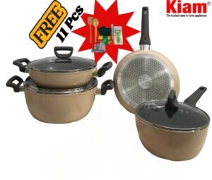 Kiam Super Ceramics 7 pcs Cookware set IB + 11Pcs Free( Stock limited) - Image 2