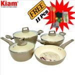 Kiam Super Ceramics 7 pcs Cookware set IB + 11Pcs Free( Stock limited) - Image 4