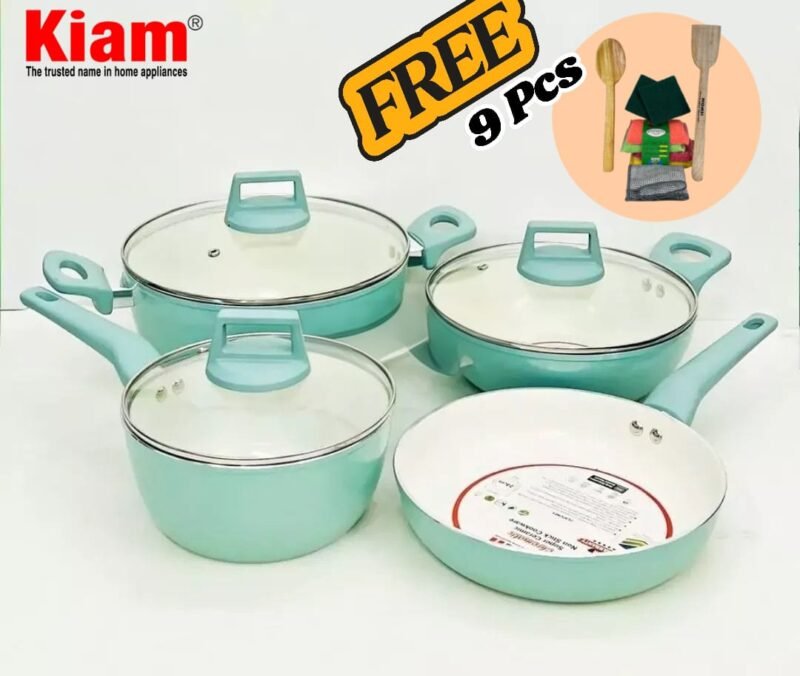 Kiam Super Ceramics 7 pcs Cookware set IB + 11Pcs Free( Stock limited) - Image 6
