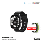 Haylou S6 2.01" TFT Bluetooth Calling With IP68 Water Resistance Smart Watch- Black
