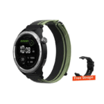 Haylou Solar Neo 1.53" Bluetooth Calling Smart Watch (Silicone+Woven) Strap- Black