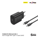 FONENG 25W GaN USB-C Wall Charger With Type-C Cable (EU51) - Black