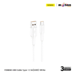 FONENG USB Cable Type- C 3A (XS01)- White
