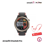Amazfit Cheetah Pro 1.45" AMOLED Corning® Gorilla® Glass 3 Dual-Band GPS 5ATM Sports Design (Round)- Run Track Black