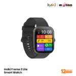 IMIKI Frame 2 Lite 2.5D ultra-thin Screen BT Calling Smart Watch- Black