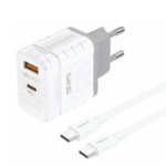 FONENG (EU61) 30W A+C 2-Port GaN Charger With Type-C to Type-C Cable- White