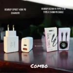GearUP GP007 45W Fast PD Charger & GearUP CC24015 Type-C to Type-C 240W PD cable Combo