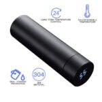 Modern Style Hot & Cold Flask With Led Temperature Monitor – Black Color - Image 2
