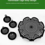 (8 HOL) Fishing Cage Basket Plastic