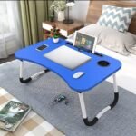 Folding Laptop Table Blue,