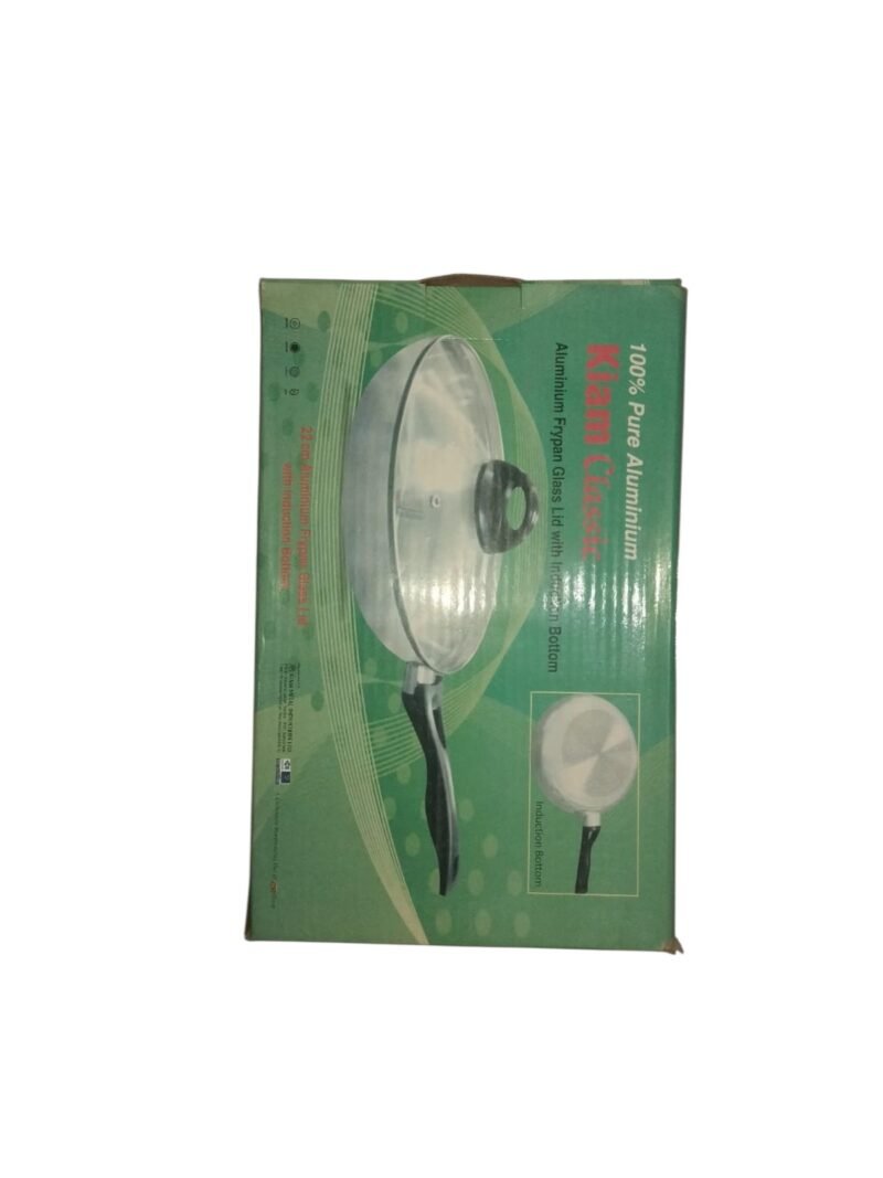 Aluminium frypen with glass lid inducation Bottom 24 cm - Image 3