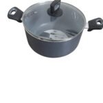 Kiam Casserole With Glass Lid -22 cm