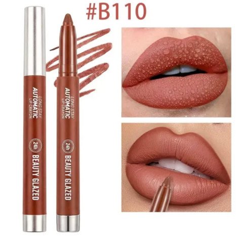 Beauty Glazed Long Stay Automatic Lip Crayon - B110 Dusty - Image 1