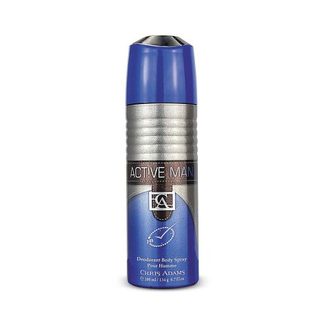 Chris Adams Active Men Deodorant Body Spray 200ml - Image 1