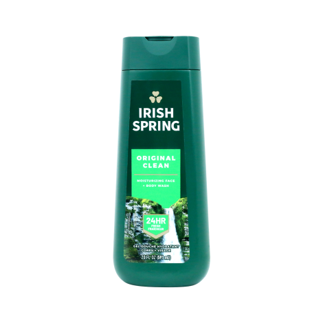 Irish Spring Original Clean Moisturizing Face & Body Wash 591ml - Image 1