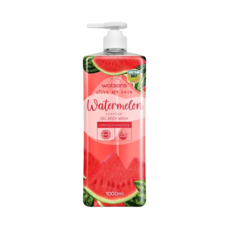 Watsons Love My Skin Watermelon Scented Gel Body Wash 1000ml - Image 1