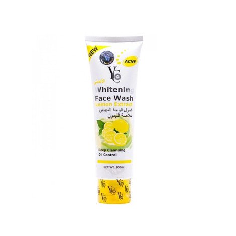 YC Acne Whitening Lemon Extract Face Wash 100ml - Image 1
