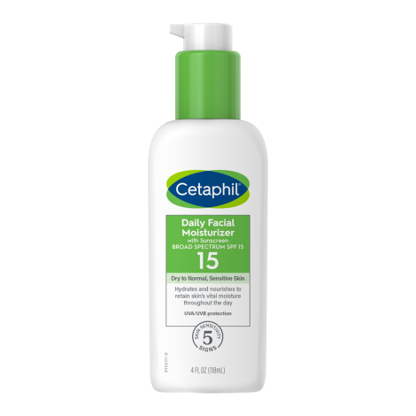 Cetaphil Daily Facial Moisturizer Sunscreen SPF 15 118ml - Image 1