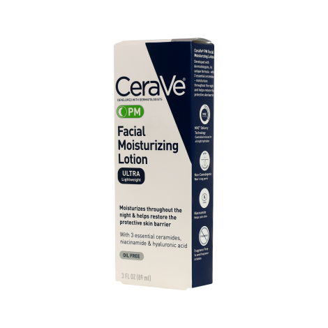 CeraVe PM Facial Moisturizing Lotion Ultra Lightweight - 89ml - Image 1