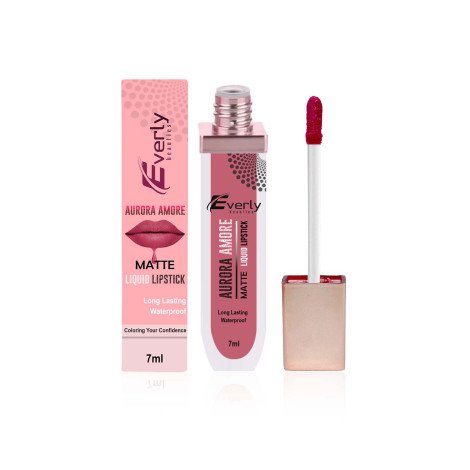 Everly Beauties Aurora Matte Liquid Lipstick - Mauve Mirage - Image 1
