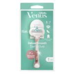Gillette Venus Deluxe Smooth Sensitive Rose Gold Razor 1up