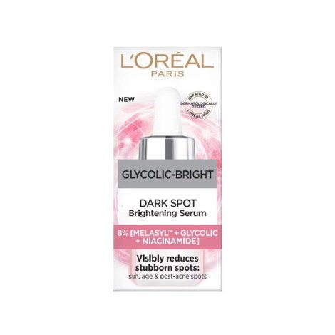L'Oreal Glycolic Bright Dark Spot Brightening Serum 15ml - Image 1