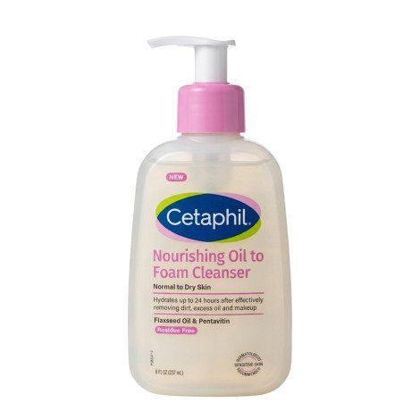 Cetaphil Nourishing Oil to Foam Cleanser for Normal to Dry Skin 237ml - Image 1