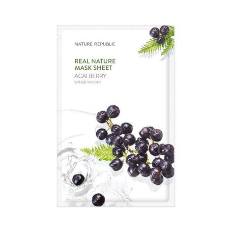 Nature Republic Real Nature Acai Berry Mask Sheet 23ml - Image 1