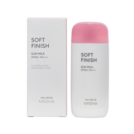 Missha All Around Safe Block Soft Finish Sun Milk SPF50+ PA+++ 70ml - Image 1