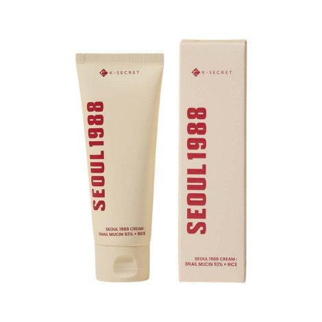 K-Secret Snail Mucin 93% + Rice Seoul 1988 Cream 100ml - Image 1