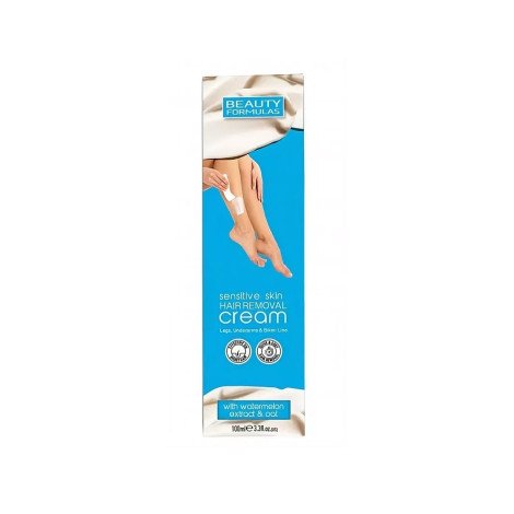 Beauty Formulas Sensitive Skin Hair Removal Cream With Watermelon & Oat 100ml - Image 1
