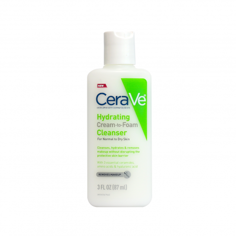 CeraVe Hydrating Cream To Foam Cleanser 87ml - Image 1
