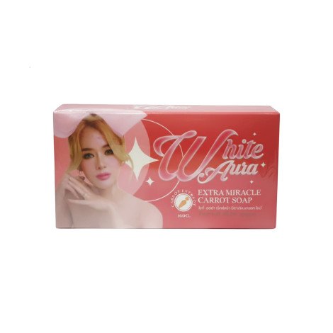 White Aura Extra Miracle Carrot Soap 160g - Image 1