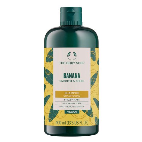 The Body Shop Banana Smooth & Shine Shampoo 400ml - Image 1