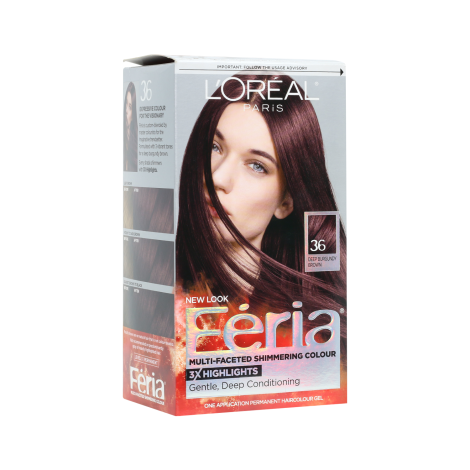 L'Oreal Feria Multi Faceted Shimmering Colour - 36 Chocolate Cherry - Image 1
