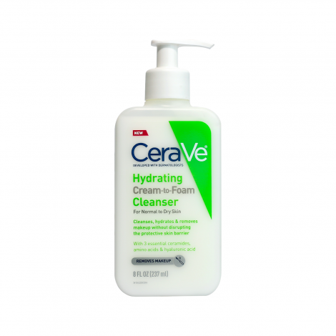 CeraVe Hydrating Cream To Foam Cleanser 237ml - Image 1