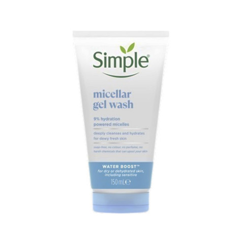 Simple Water Boost 9% Hydration Powered Micellar Gel Wash 150ml - Image 1
