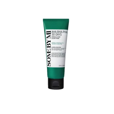 Some By Mi AHA BHA PHA 30 Days Miracle Acne Clear Foam 50ml - Image 1