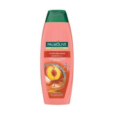 Palmolive With 100% Natural Peach Hydra Balance 2 in 1 Shampoo 350ml - Image 1