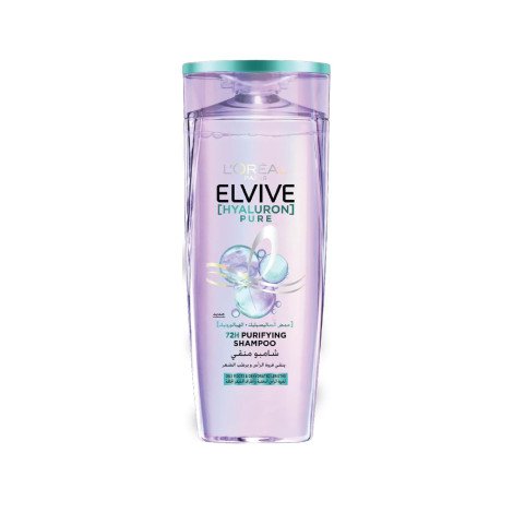 L'Oreal Elvive Hyaluron Pure 72H Purifying Shampoo 400ml - Image 1