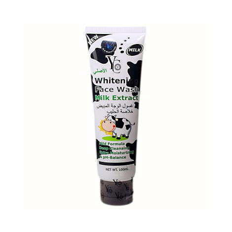 YC Whitening Milk Extract Face Wash 100ml - Image 1