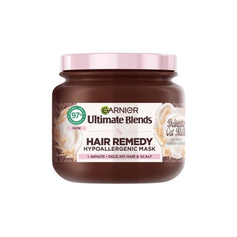 Garnier Ultimate Blends Delicate Oat Milk Hair Remedy Hypoallergenic Mask 340ml - Image 1