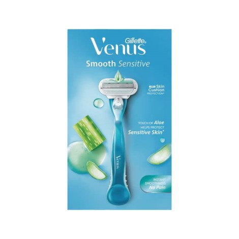 Gillette Venus Smooth Sensitive With Aloe Hair Removal Razor for Women - Image 1