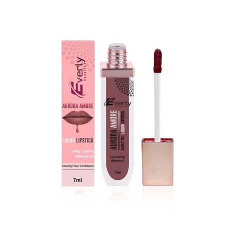 Everly Beauties Aurora Matte Liquid Lipstick - Almond Amour - Image 1