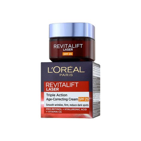 L'Oreal Revitalift Laser Triple Action Age - Correcting Spf25 Cream 50ml - Image 1