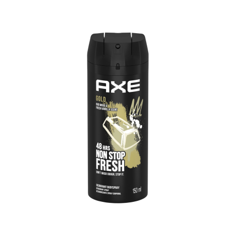 Axe Gold 48H Non Stop Fresh Deodorant Body Spray 150ml - Image 1