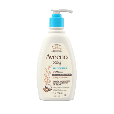 Aveeno Baby Daily Moisture Cream With Coconut Oil & Shea Butter 354ml - Image 1