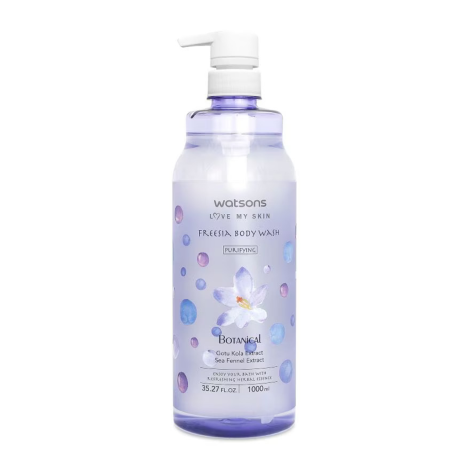 Watsons Botanical Purifying Freesia Body Wash 1000ml - Image 1