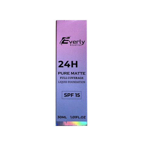 Everly Beauties Pure Matte Full Coverage Foundation - Yellow - Image 1