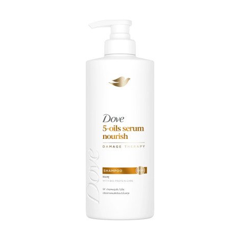 Dove 5-Oils Serum Nourish Damage Therapy Shampoo 380ml - Image 1